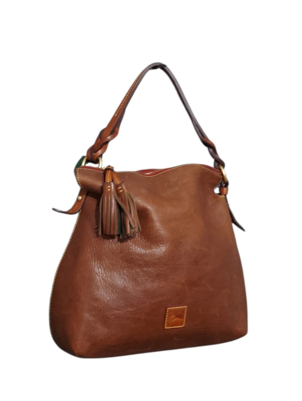 Dooney & Bourke Florentine Twist Strap Zip Hobo Bag - Picture 2 of 16